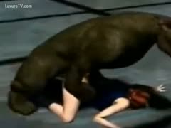 Excellent animated beastiality episode featuring a dog slamming a taut legal age teenager nicely